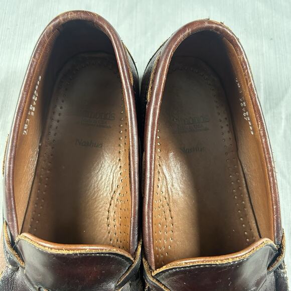 Allen Edmonds Nashua Leather Tasseled Loafers Men’s Size 10 Brown Casual Shoes